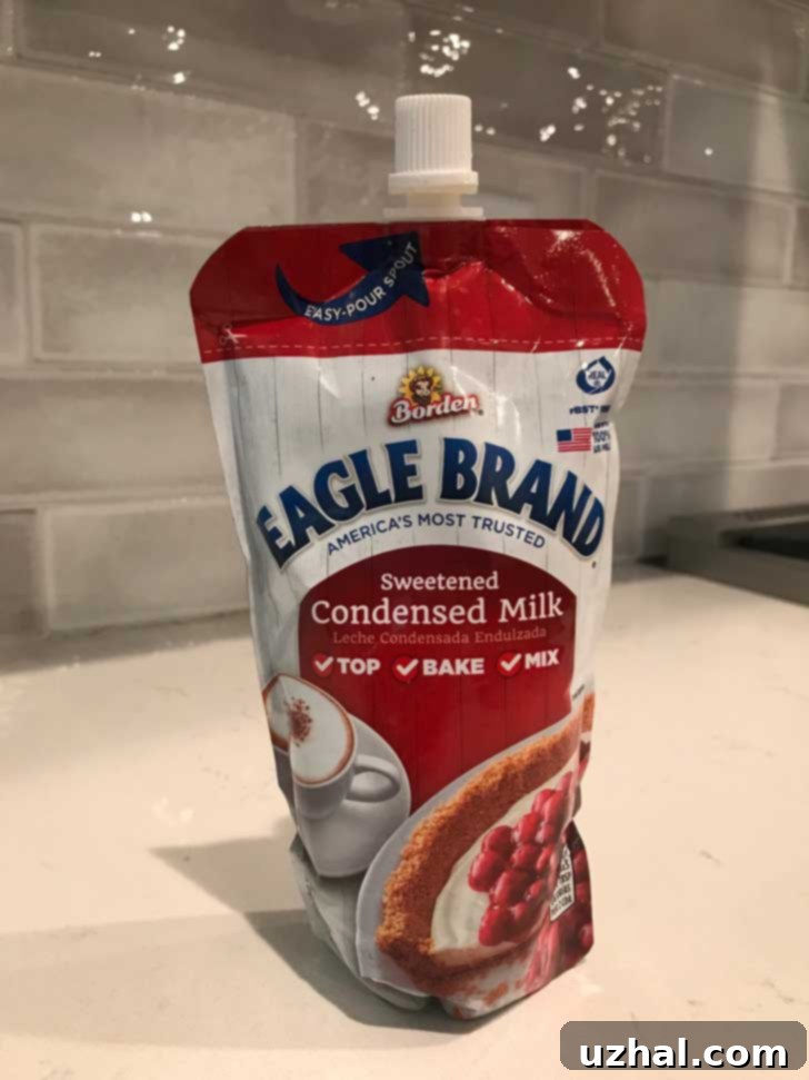 Eagle Brand Squeeze Pack condensed milk for 5 Ingredient Magic Cookies