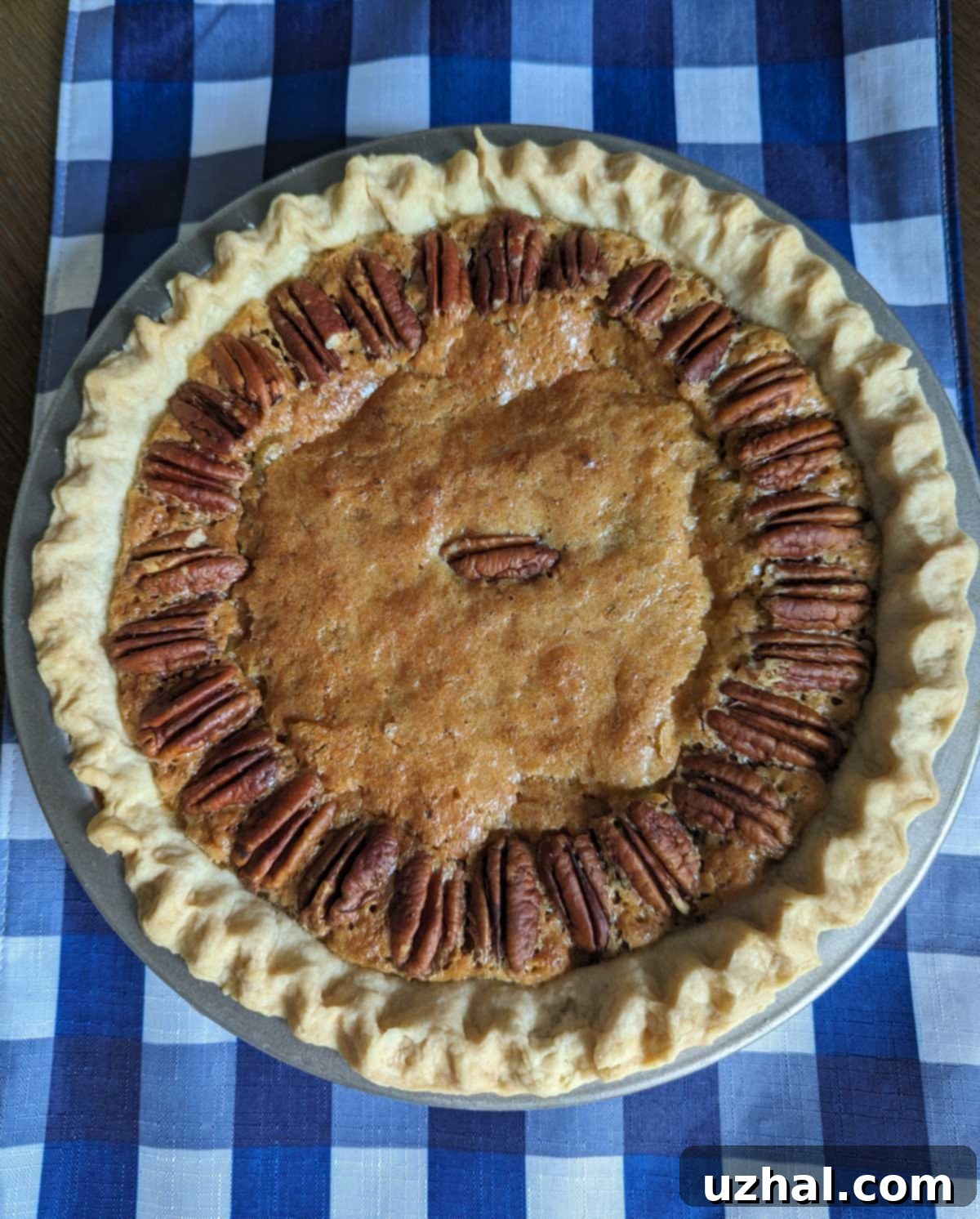 Vinegar Pecan Pie with Cornmeal