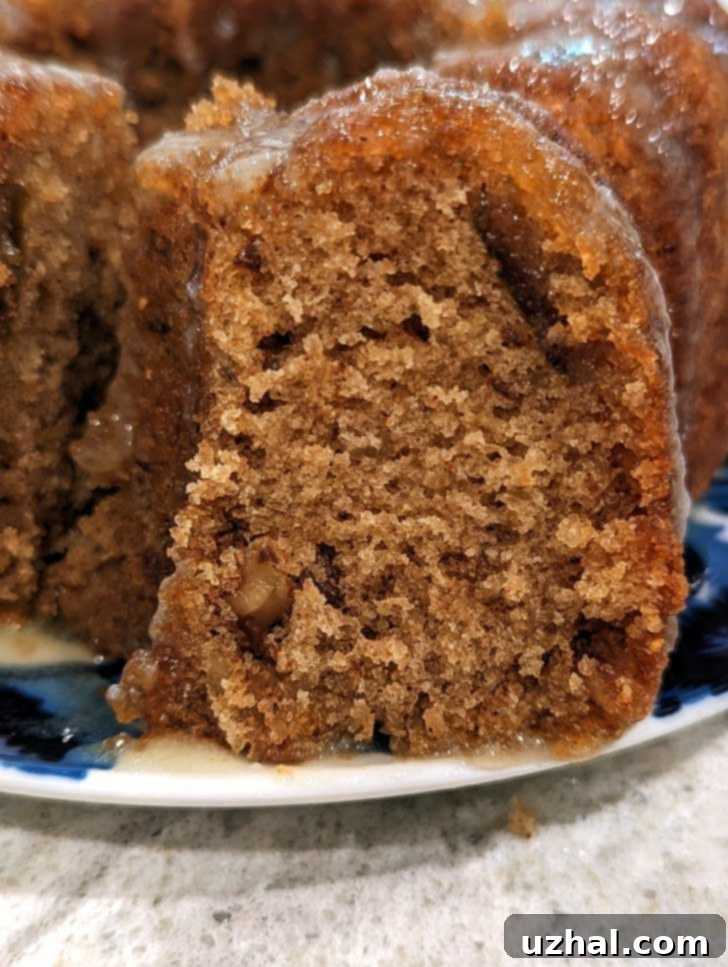 Luscious Fig Preserve Cake with Buttermilk Glaze 3 Fig Preserves Bundt Cake with Buttermilk Glaze Cut