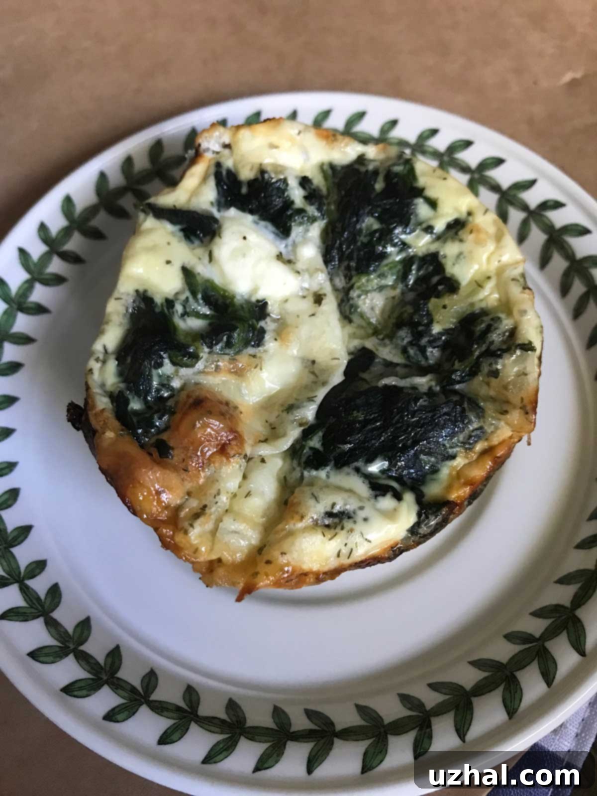 Low Calories Cottage Cheese Palmini Egg Bake with Spinach