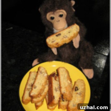 Freshly baked Banana Bread Biscotti slices