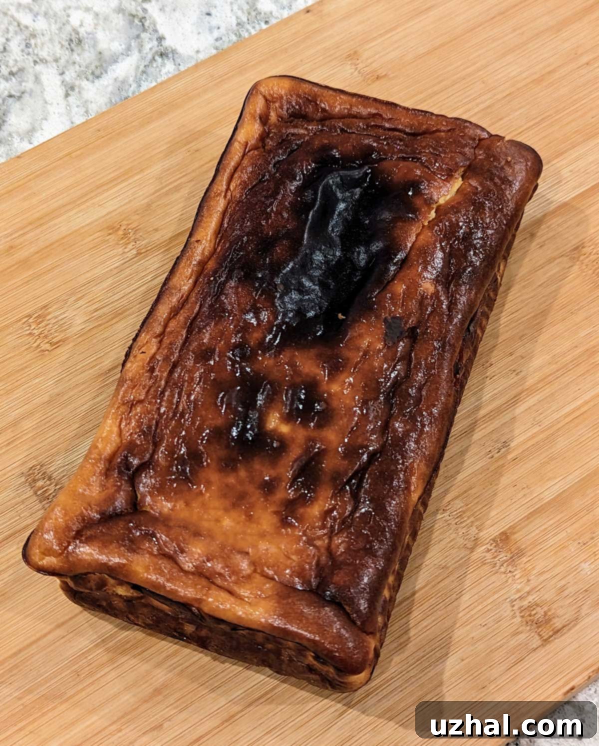 Loaf Pan Burnt Basque Cheesecake
