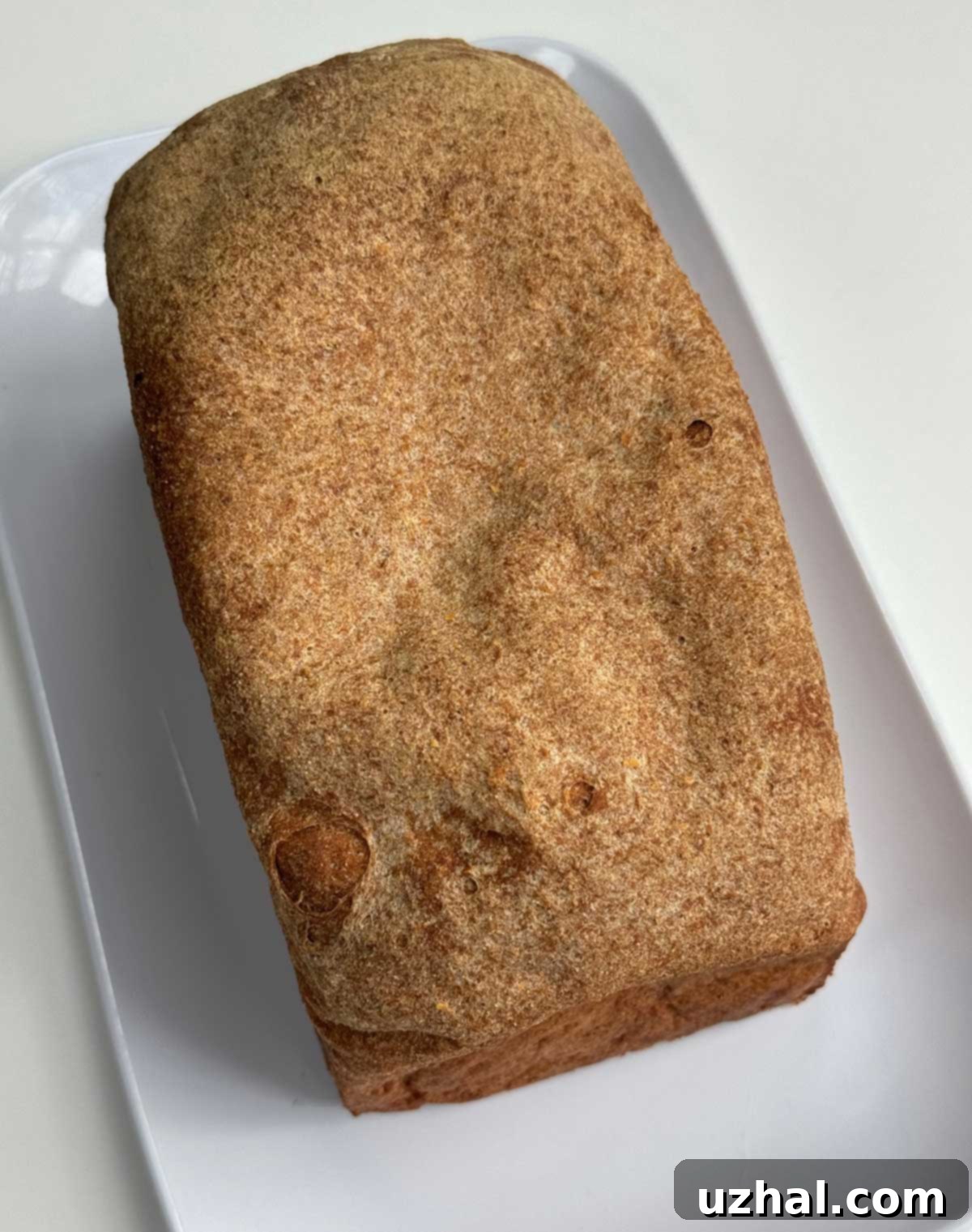 A perfectly baked loaf of Gluten-Free Whole Grain Bread, ready for slicing.