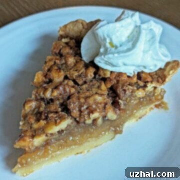 Classic Walnut Pie with a golden crust and rich filling.