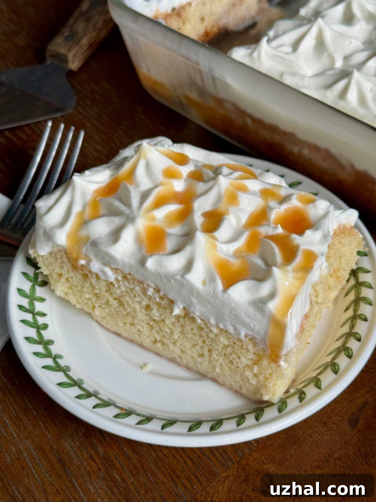 Tres Leches Cake with Sour Cream from the Houston Chronicle
