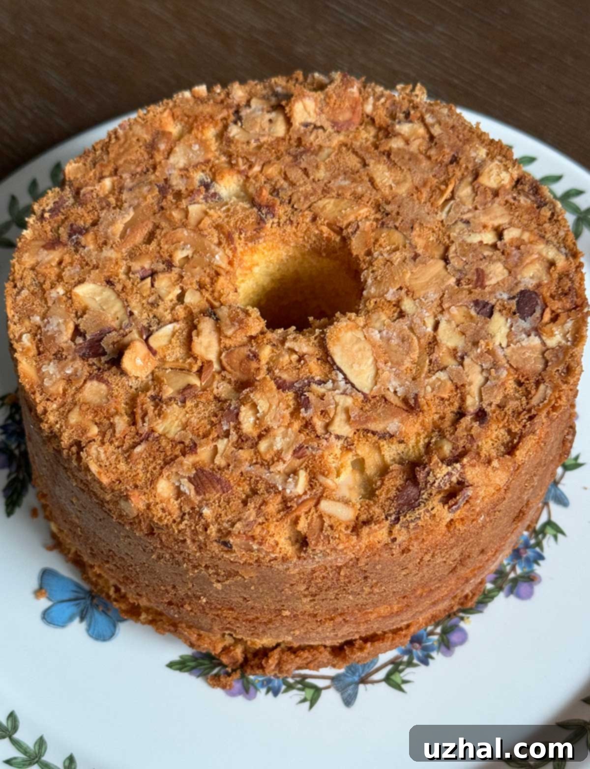 Cold Oven Almond Pound Cake, golden brown and inviting