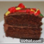 Convenient and Moist Sue B. Chocolate Cake Slice