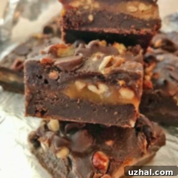 Caramel Filled Brownies