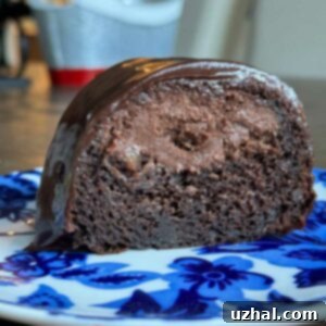 Chocolate Cream Cheese Tunnel Cake