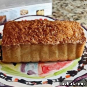 Almond Citrus Pound Cake made with almond paste in a food processor.