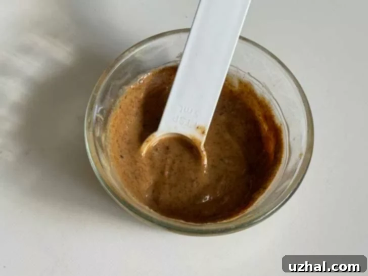 Claire Saffitz Almond Butter Banana Bread Swirl Mixture being mixed.