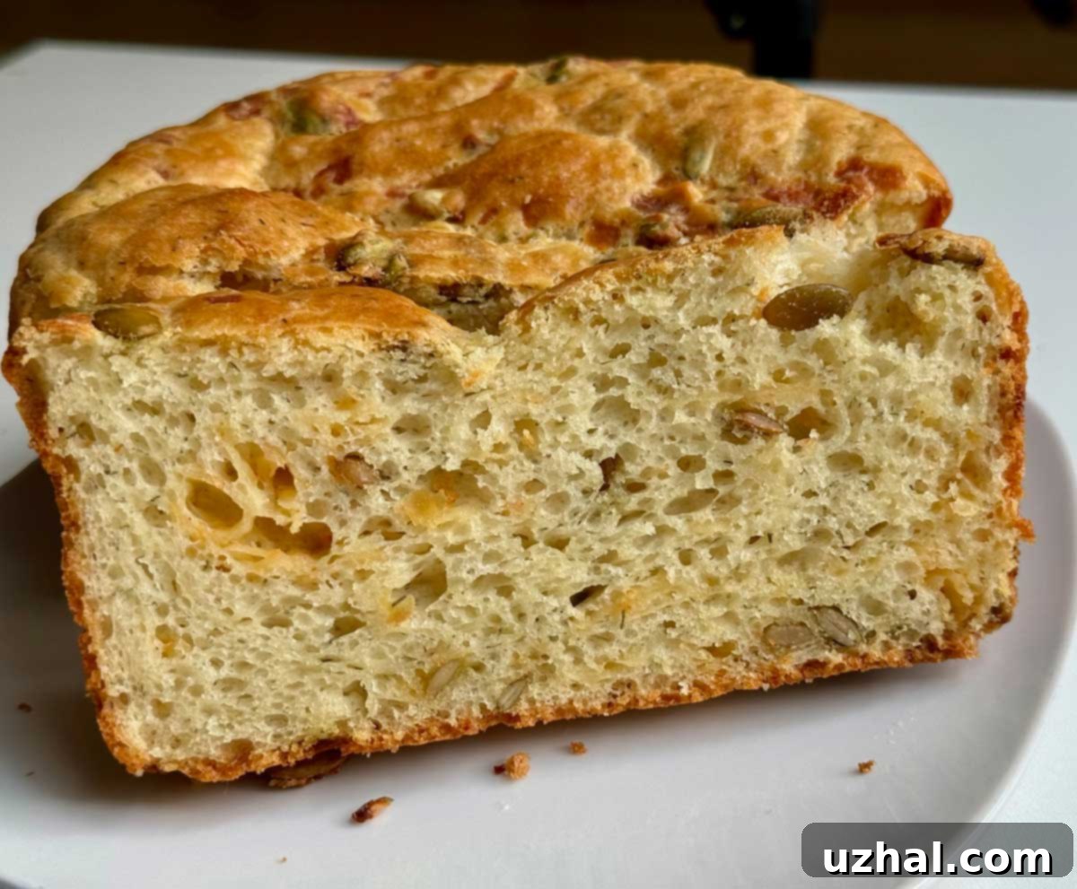Habanero Pumpkin Seed Batter Bread