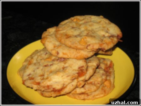 Crispy Chewy Butterfinger Cookies with Butterscotch