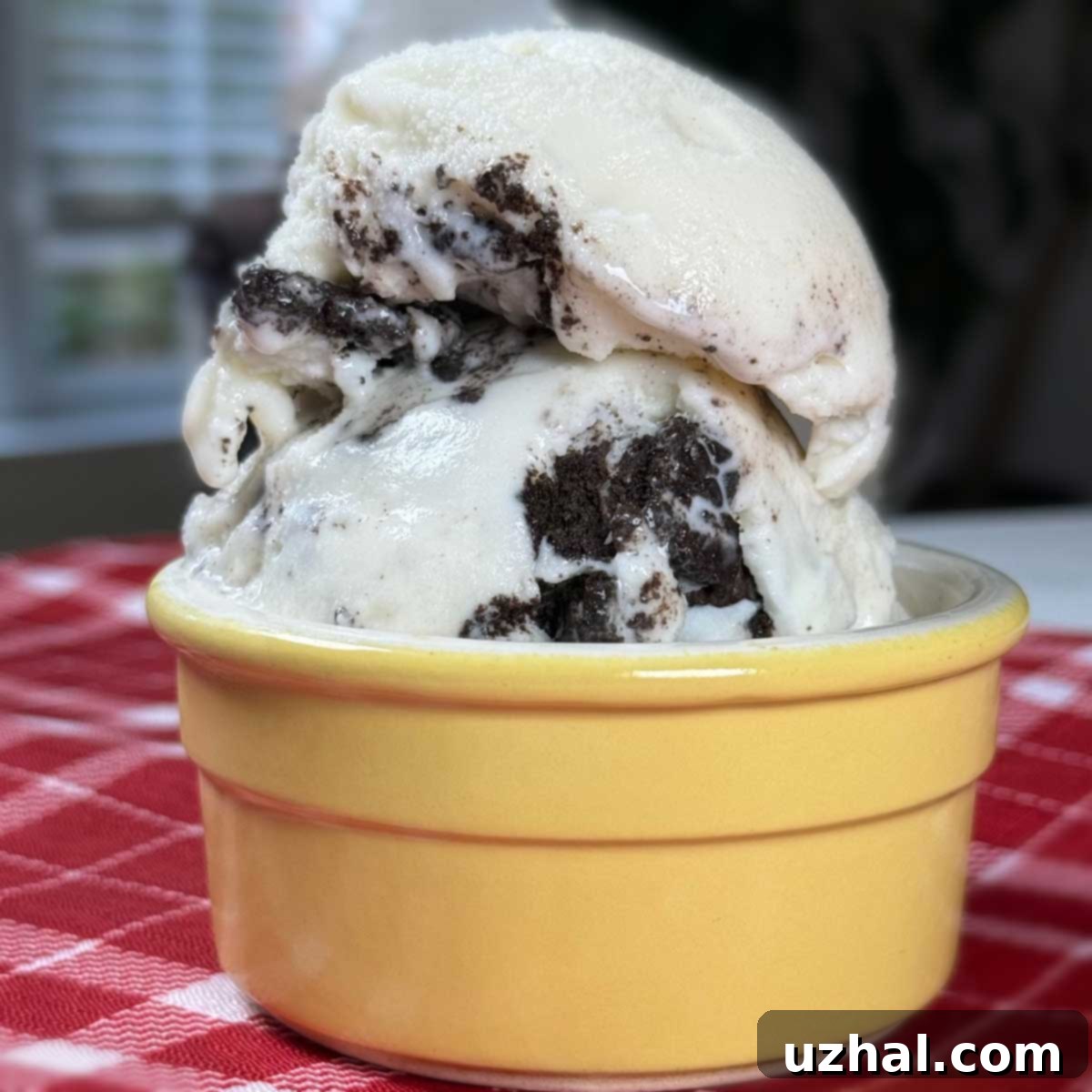 Ice cream made with egg whites.