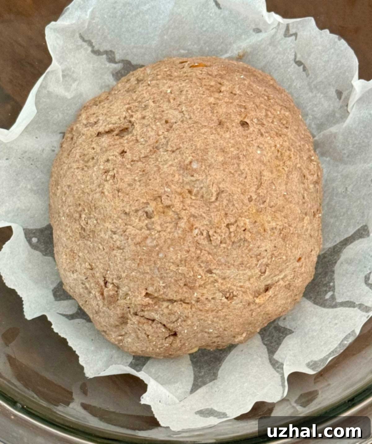Dough for teff flour boule bread