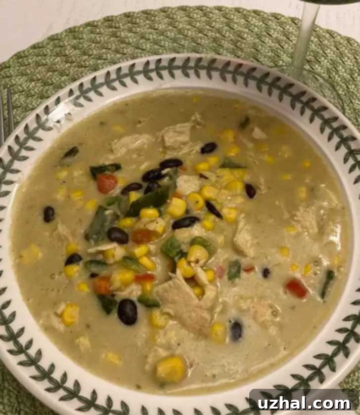 Smoky Turkey Poblano Soup 2 Turkey Poblano Soup
