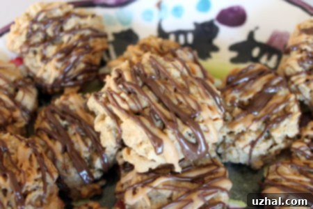 drizzled peanut butter cookies