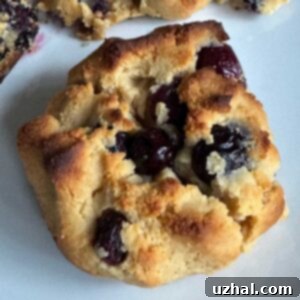 Protein Scones made with almond flour and pea protein powder.