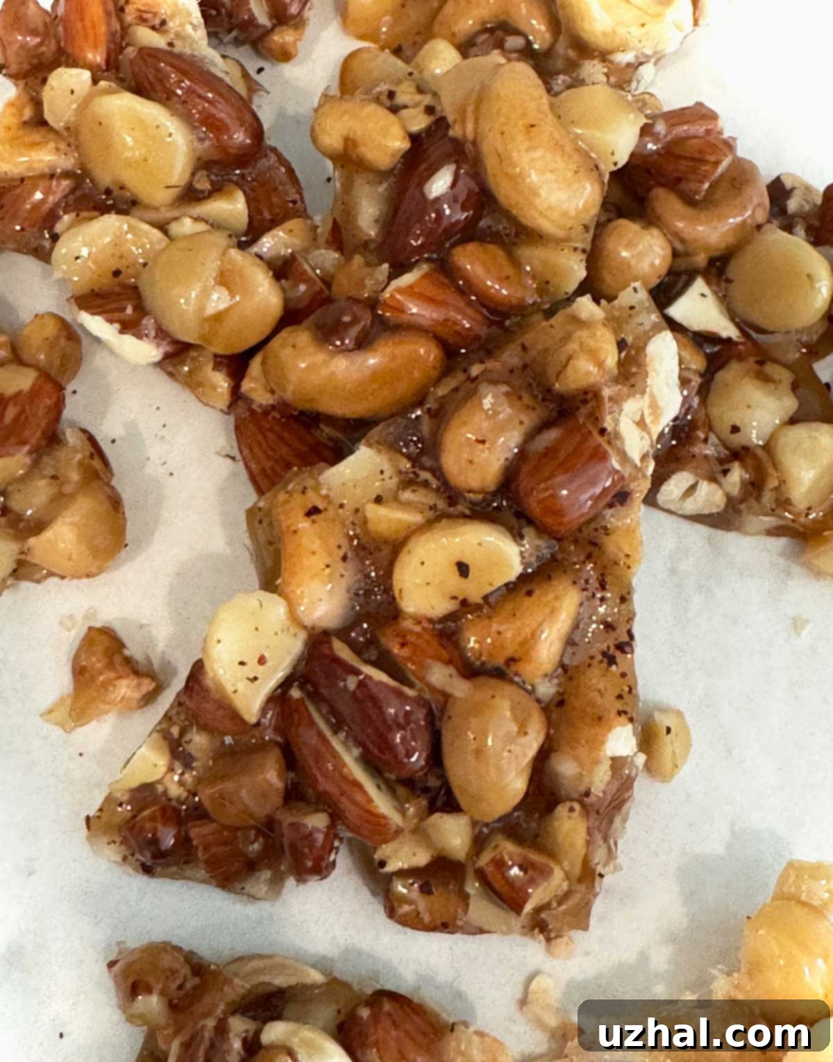 Amaretto Nut Brittle recipe from Flavors of the Sun by Sahadi