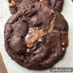 Chewy Chocolate Turtle Cookies recipe like the ones from Jewel and Kroger.