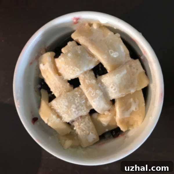 Mini Blackberry Cobblers with fresh blackberries