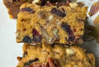 Fruity Nutty Pumpkin Bars
