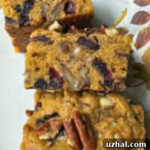 Fruity Nutty Pumpkin Bars 4 Fruit and Nut Pumpkin Bars recipe for a 9-inch square pan, showcasing the delicious blend of ingredients