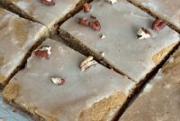 Brown Butter Maple Pecan Blondie Bars
