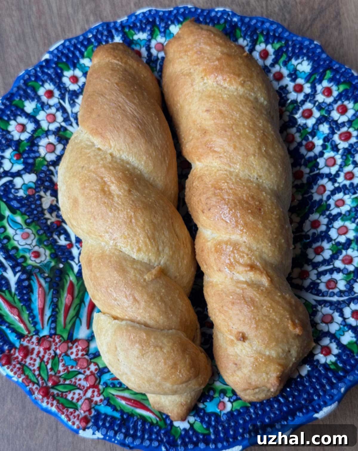 Jiffy mix cornbread stick, showing a fluffy texture.