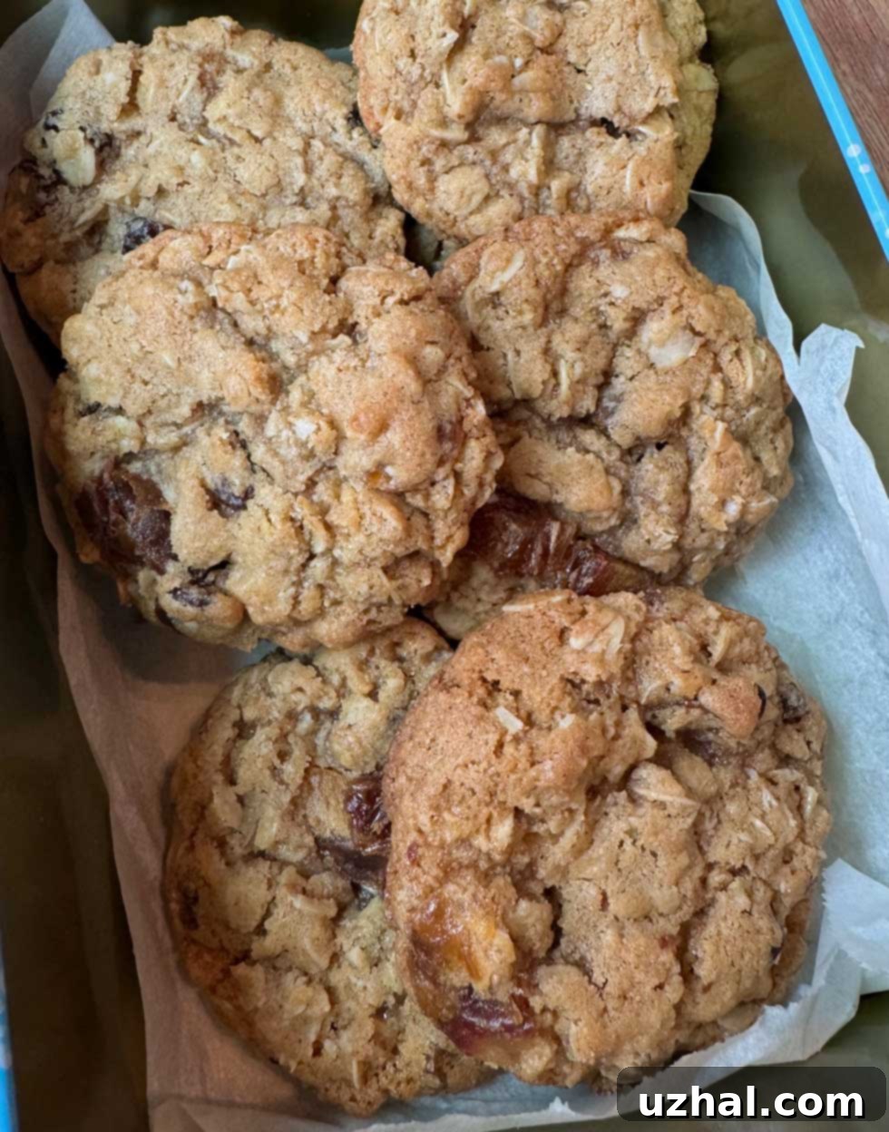 Thick and chewy oatmeal cookies made with a mix layered in a mason jar
