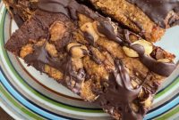 Fabulous Fudgy Flourless Chocolate Peanut Butter Dream Bars